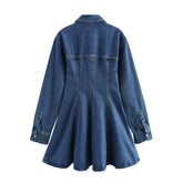 TRAFSHE Elegant Denim Dress Women Fashion Party New In Short Dresses Woman Clothing Summer Dress Streetwear 8197083
